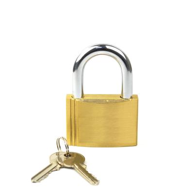 China New style hardened security brass padlock and brass luggage protection lock for sale