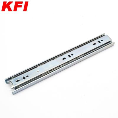 China Industrial Slide Drawer , 42mm 3 Fold Ball Bearing Furniture Hardware Drawer Slide for sale