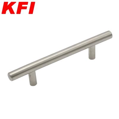 China Industrial hot sale satin nickel door handle for door, stainless steel door handle for sale