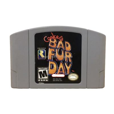 China N64 Retro Game N64 Brown Evil Video Game Game Fur Day for sale