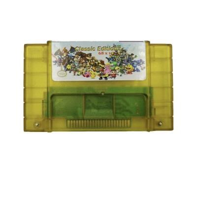 China Video Game 16 Bit 68 Super In 1 Multi Game Card USA NTSC Game Cartridge For SNES for sale