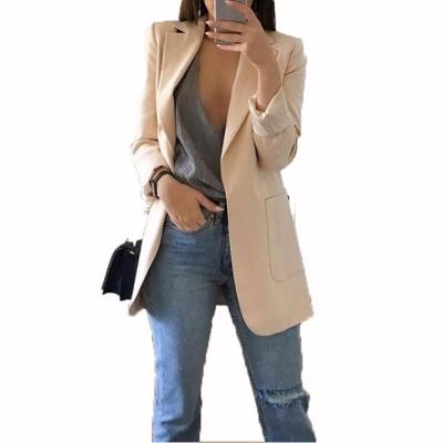 China New Arrival Anti-Wrinkle Jacket Long Sleeve Coat Casual Suit Women's Slim Lady Suit Blazer Office Tops for sale