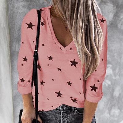 China New Arrivals Casual Plus Size Women Clothing Loose Long Sleeve Ladies Blouse Women Tops for sale