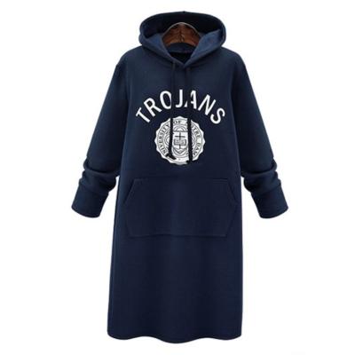 China 2021 Hoodies Women Clothing Letter Print Sweatshirt Casual Long Sleeve Anti-Shrink Sweater Dress for sale