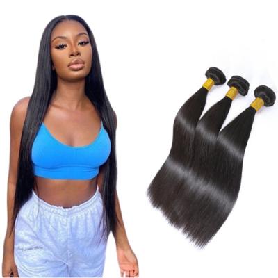 China Silky Straight Brazilian Wave 100% Virgin Bone Human Hair Extensions, Double Drawn Human Hair Straight Bone Dispenser Bundles With Closure for sale