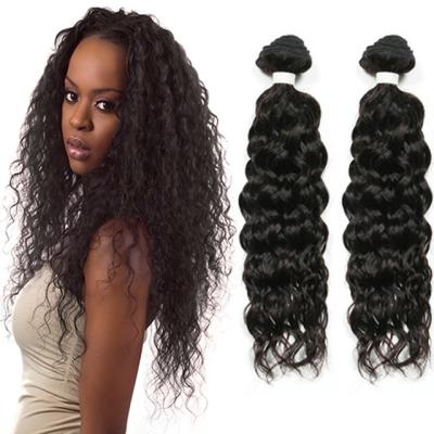 China Peruvian Water Wave Grade 12A Virgin Water Wave Cuticle Aligned Hair Bundles Virgin Hair Extension For Beauty Women for sale