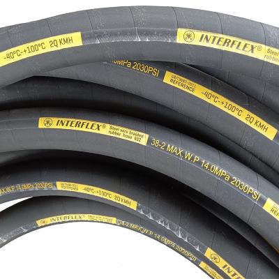 China 3/8 Inch 602 Hose 300 Hydraulic Rubber Bar Synthetic Rubber High Pressure Flexible Hose for sale