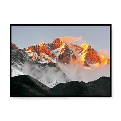 China Abstract Fall Decor Dusk Himalayas Painting With Frame for sale