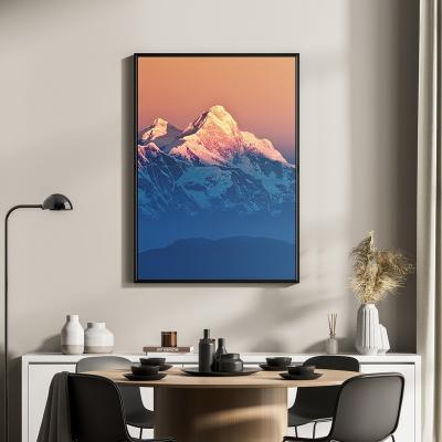 China Himalayan Red Abstract Art Decor Painting With Frame for sale