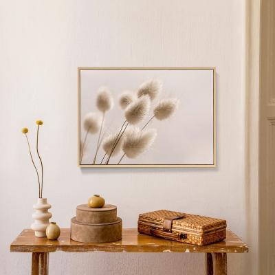 China Abstract Framed Botanical Pictures Miscanthus Photography Print Wall Art for sale