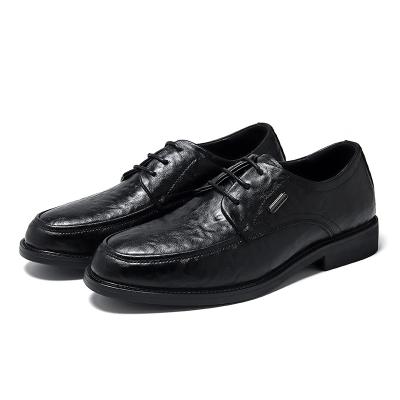 China Soft leather shoes men's business leather shoes men's casual leather formal shoes men's breathable lace-up style for sale