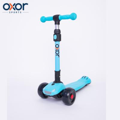 China Wholesale Child Kids Kick Scooter Music Rubber Handle Three LED Flashing Wheels for sale