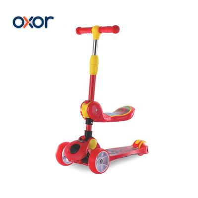 China Hot Selling PU Amazon 3 Wheel Mini Folding Scooter Kids With Music for sale