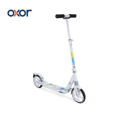 China PU Expo March Stand Up Foldable Adult Kick Scooter Big Wheel for sale