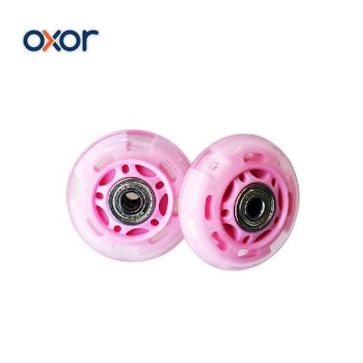 China Custom Multicolor Kids Scooter Wheel 120mm 80mm 110mm PU Kids Scooters Wheels for sale