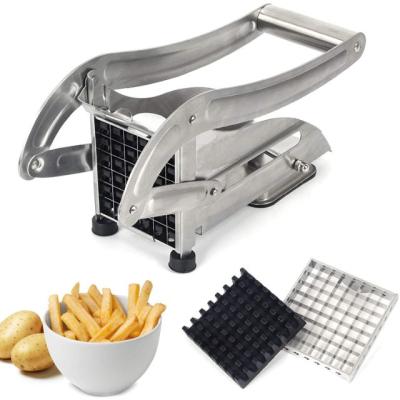 China Viable Potato Chip Slicer Manual Potatoes French Viable Thick Fries Chips Peeler and Potato Spiral Cutter for sale