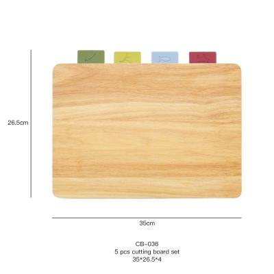 China Viable Cutting Boards For Kitchen Plastic And Wood Chopper Set Wooden Cutting Board Set for sale