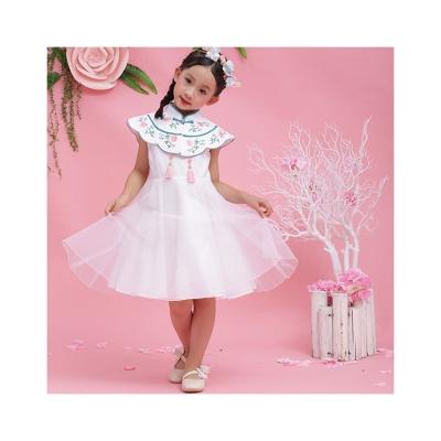 China 2020 Breathable New Summer Princess Children Girl Formal White Dress for sale