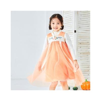 China Breathable Chinese Style Dress Sleeveless Baby Dresses Children's Clothing for sale