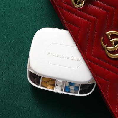 China Mini Pill Storage Box Portable Pill Case Travel Viable Medical Drugs Face Mask Box for sale