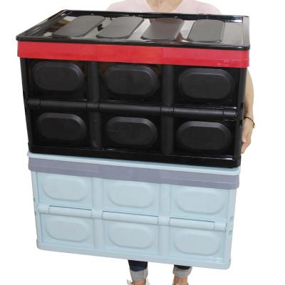 China Eco-friendly household plastic collapsible storage box sustainable for car trunk for sale