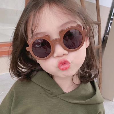 China 2022 Custom UV-400 Cartoon Sun Glass Boys Girl Lmamba Logo Bear Kids Sunglasses Lucky Cute Shade Sunglasses Children for sale