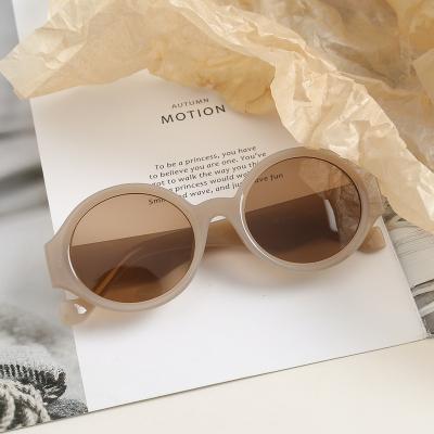 China Latest Small Round Shape UV400 Candy Color Sunglasses Fashion Logo Sunglass Custom Solid Uv Fashionable 400 Shades for sale