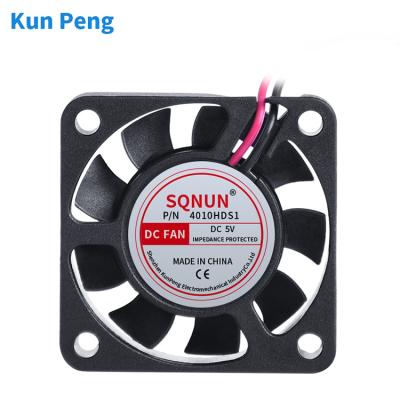 China Exhaust DC 0.72W 5V Micro Low Ventilation DC 4010 DC Axial Fan Powered Mini Fan 40x40x10mm for sale