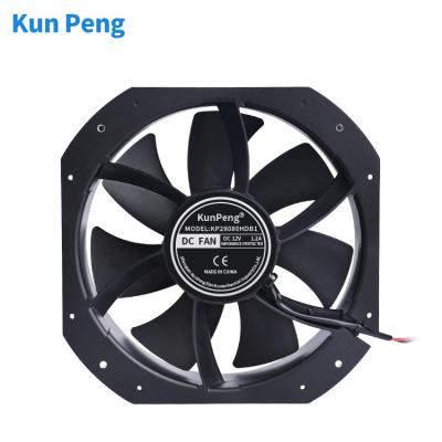 China Exhaust Ventilation 280X280X80mm 28080 28cm Square 12V~48V Industrial Transformer Mute Power DC Axial Flow VE Brushless Fan for sale