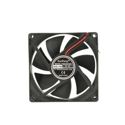 China Hotels Fireproof DC Fan High Speed ​​90x90x25 9025 or 9225 12V Led Fan Lightweight Axial Sleeve Bearing Fan Demonstration for sale