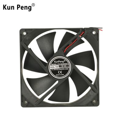 China Standard KunPeng 12025 National 120mm Exhaust 120x120 12V DC Plastic Axial Flow Fan For Power 120x120x25 mm Socket (FS12025) for sale