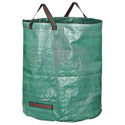 China UV Resistant PE Reusable Tear and Waste Bag for Garden Yard Patio Leaf Sack Lawn Garden Loading Bags for Leaf for sale