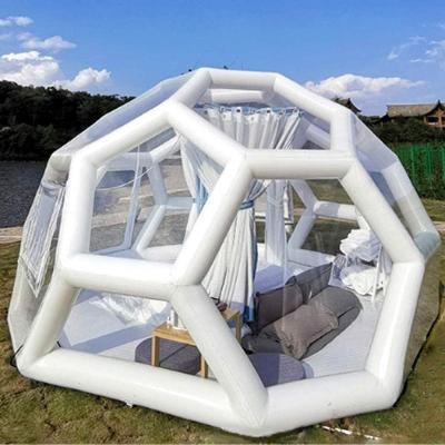 China Easily Assembled PVC Greenhouse Outdoor Transparent Spherical Garden Greenhouse for sale