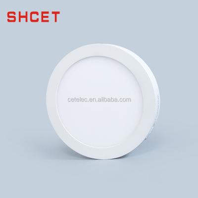 China CET 127 Aluminum Round 128 6w Led Panel Light Fixtures Surface Mount for sale