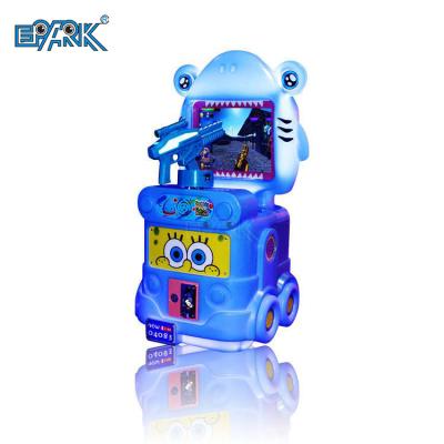 China Plastic Indoor Mini Single Coin Operated Machine Gun Shooting Arcade Game Machine For Kids for sale