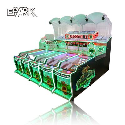 China National Game 5 Players Coin Operated Booth Carnival Amusement Horse Racing Bounce Ball Redemption Machine L282*W285*H230 Cm for sale