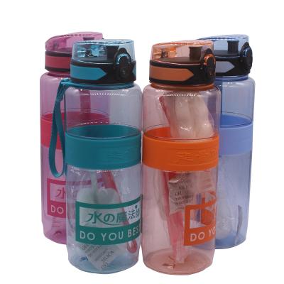 China Hot Sale 1100ML Taiwan Cup Sustainable Large Capacity Water Cup Plastic Sports Water Bottle With Brush for sale