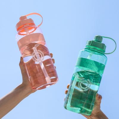 China bpa free sustainable water bottle travel sport kids plastic water bottle 600ml 1100ml 1500ml 2000ml for school for travel for sale