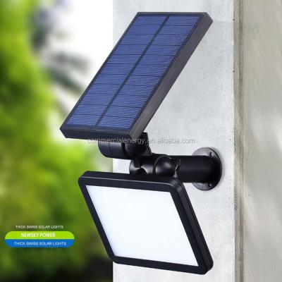 China Warehouse Light Solar Outdoor Adjustable Lawn Decoration Solar Pathway Wall Lights for sale