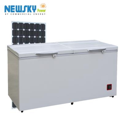 China ABS+PP Double Door Upright Ice Cream Freezer Two Door Upright Machine Freezer for sale