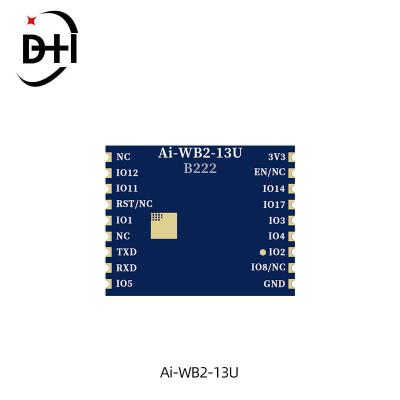 China Smart home apllication AI-ThinkerNEW Ai-WB2-13U WiFi Bluetooth two-in-one module Ultra long transmission distance for sale