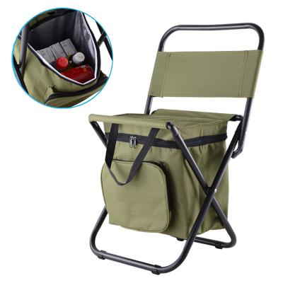 China Amazon Hot Product Outdoor Folding Chair Easy-carry Foldable Fishing Chair With Big Cooler Bag for sale