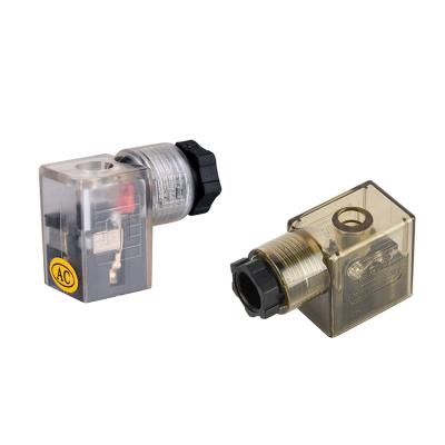 China Customize Low Power24V 12V Hydraulic DC Solenoid Plug Connector Customize Low Power Valve Solenoid Coils Mini Din Connector SB204 for sale