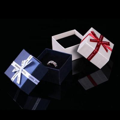 China Gift & New Creative Packaging Paper Craft Paper Ring Box Cardboard Jewelry Box Custom Gift Wholesale for sale