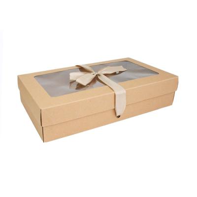 China Bulk Recycled High Quality Yellow Packaging Materials Box Makeup Cardboard Cosmetic Gift Boxes With Clear Lids for sale