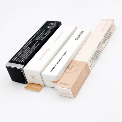 China Recycled Materials Customized Eco Friendly Cardboard Paper Color Box For Cosmetic Product Lipstick Lip Gloss Packaging Box With Private Label for sale