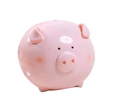 China Europe Ceramic Piggy Bank Candy Color Large Capacity Cute Pig for sale