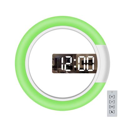 China Class Customizable High Quality China LED Mirror Clock Digital 3d Wall Clocks for sale