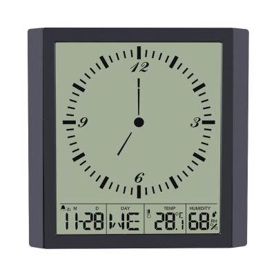 China Files Modern Electronic Clock Living Room Large Screen Synchronizes Home Decoration Digital Day Date Wall Clocks for sale