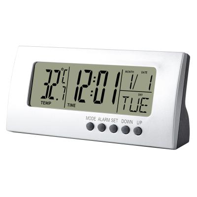 China Multifunctional European Desktop Thermometer Digital Household Dementia Calendar Clock for sale